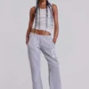 13 Pantalon de jogging bootcut « Monster Joggers » gris chiné