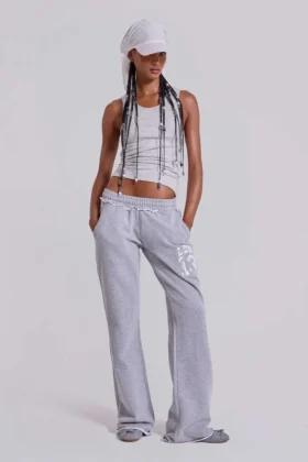 13 Pantalon de jogging bootcut « Monster Joggers » gris chiné