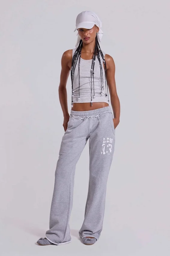 13 Pantalon de jogging bootcut « Monster Joggers » gris chiné