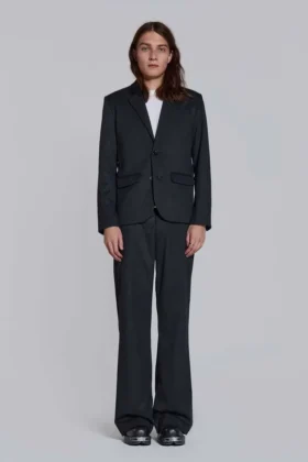 Blazer Libertine à fines rayures, coupe ajustée