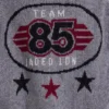 Blouson aviateur en maille Team 85 gris