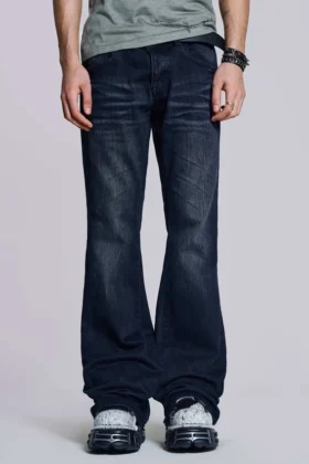 Bootcut Indigo Creased Drift Jeans