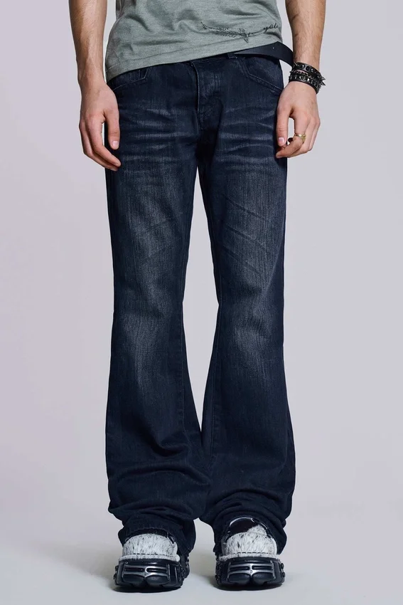 Bootcut Indigo Creased Drift Jeans
