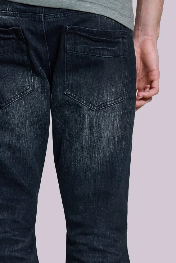 Bootcut Indigo Creased Drift Jeans