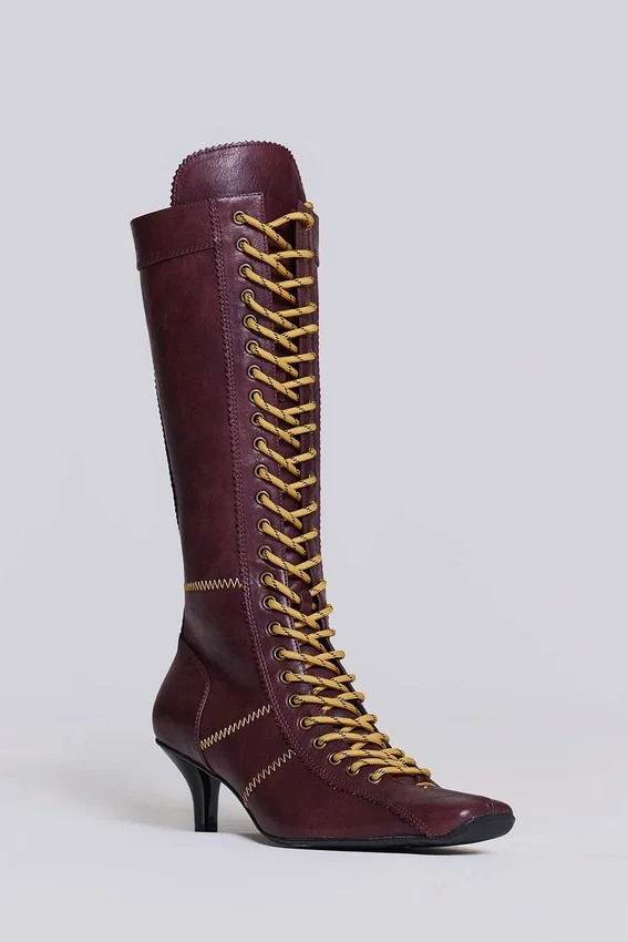 Bottes de boxe Brooke bordeaux