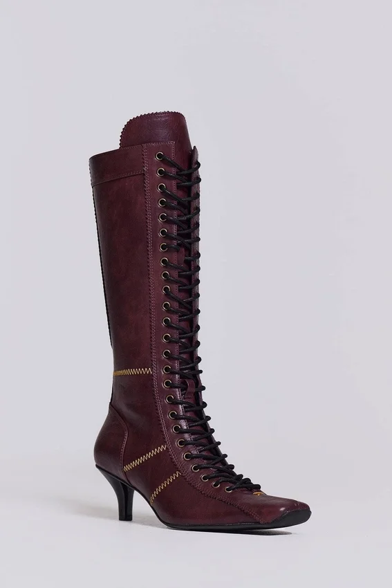 Bottes de boxe Brooke bordeaux