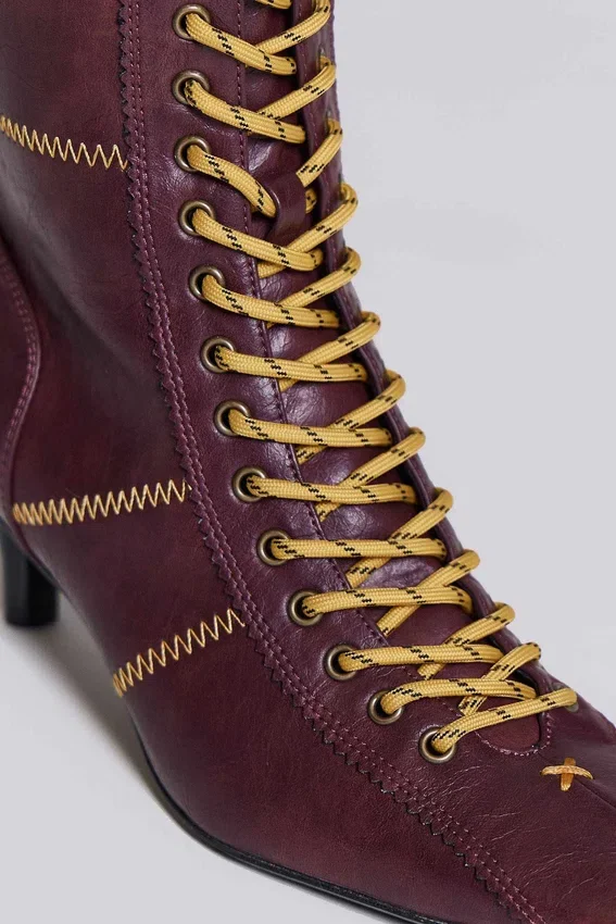 Bottes de boxe Brooke bordeaux