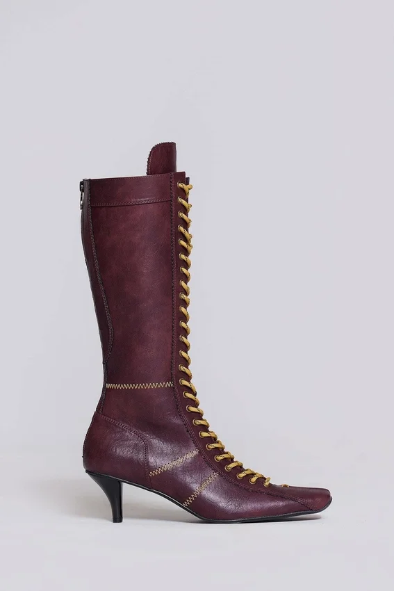 Bottes de boxe Brooke bordeaux