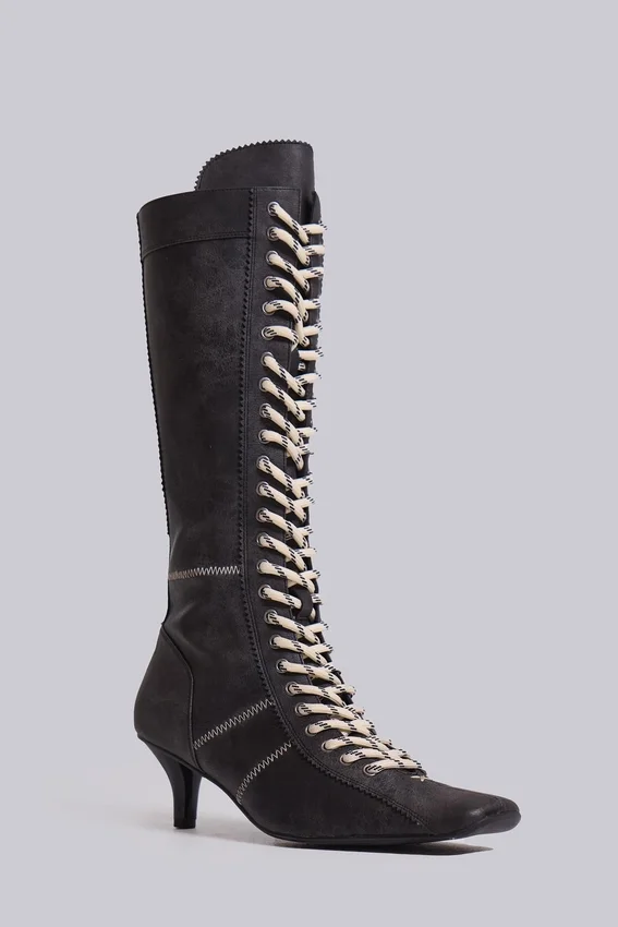 Bottes de boxe noires Brooke