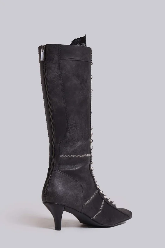 Bottes de boxe noires Brooke