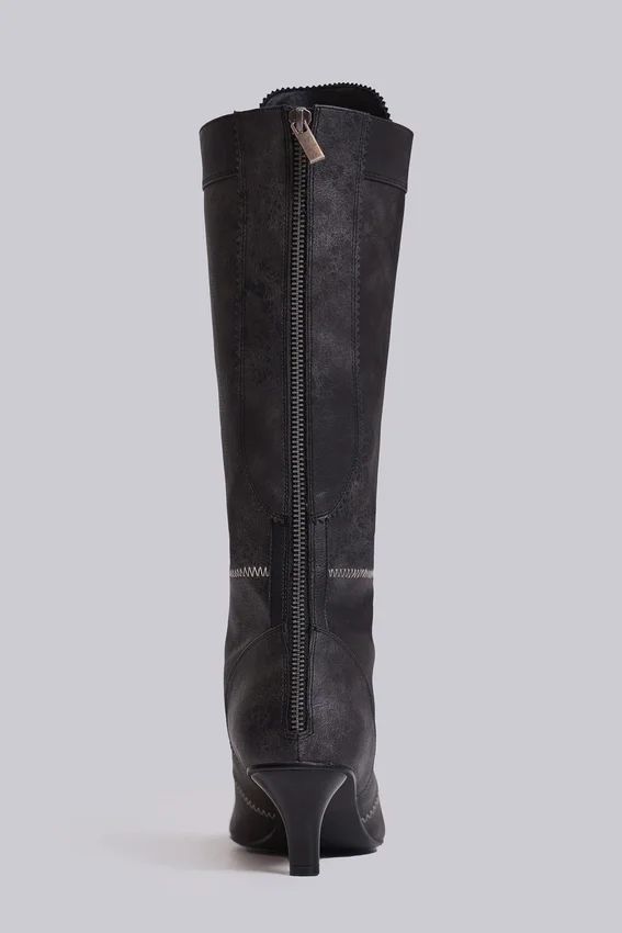 Bottes de boxe noires Brooke