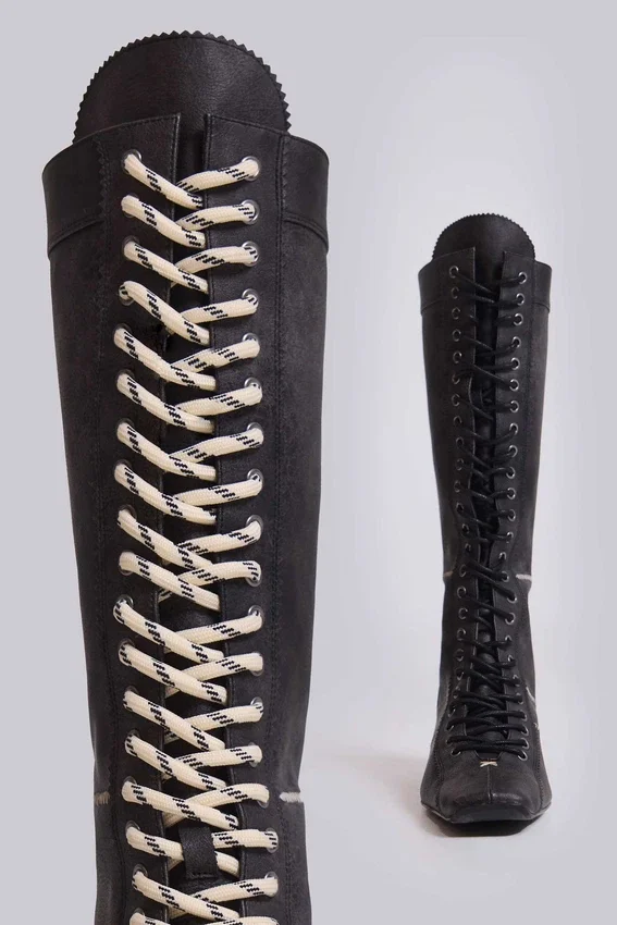 Bottes de boxe noires Brooke