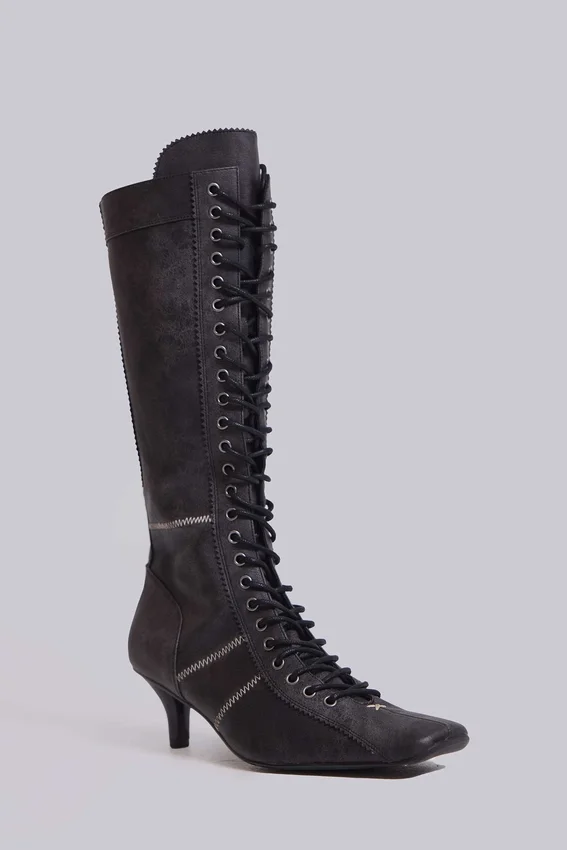 Bottes de boxe noires Brooke