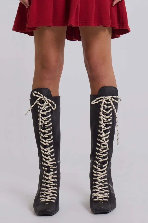 Bottes de boxe noires Brooke