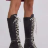 Bottes de boxe noires Brooke