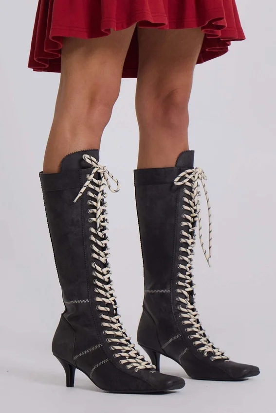 Bottes de boxe noires Brooke
