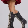 Bottes de boxe noires Brooke