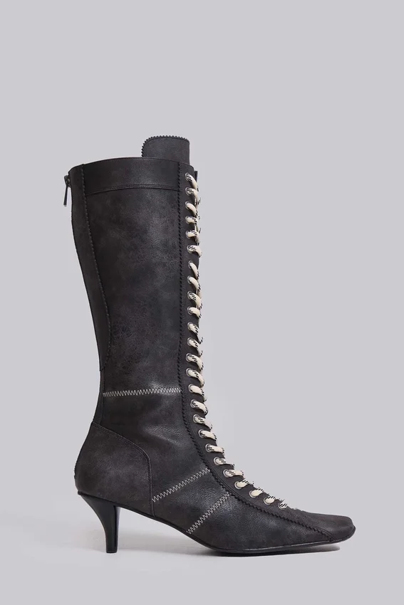 Bottes de boxe noires Brooke