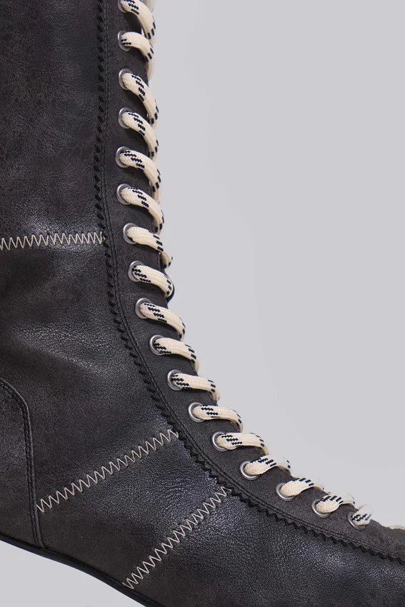 Bottes de boxe noires Brooke