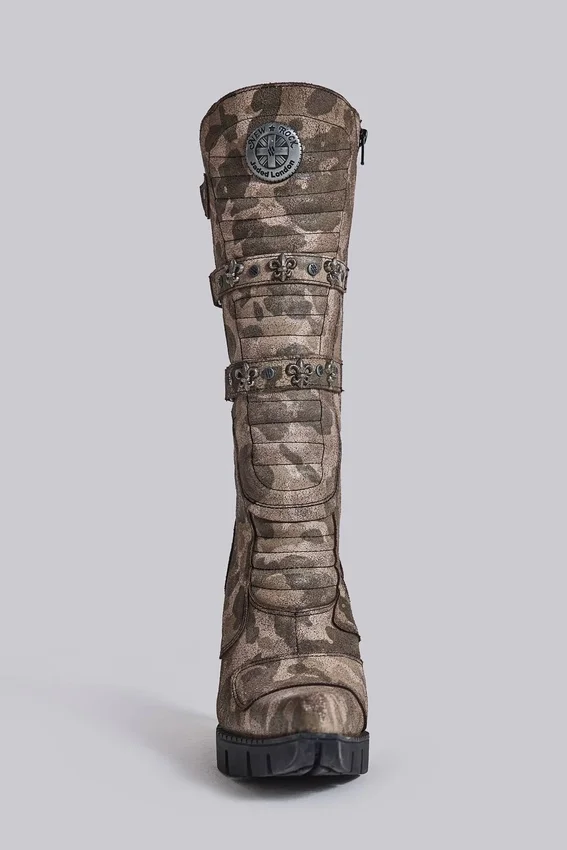 Bottes de combat camouflage