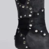Bottes montant jusqu’aux genoux cloutées « Shadow »