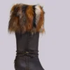 Bottes à talons en fausse fourrure Fauna