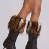 Bottes à talons en fausse fourrure Fauna
