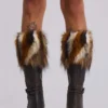 Bottes à talons en fausse fourrure Fauna