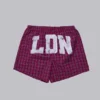 Boxer LDN à carreaux rouges