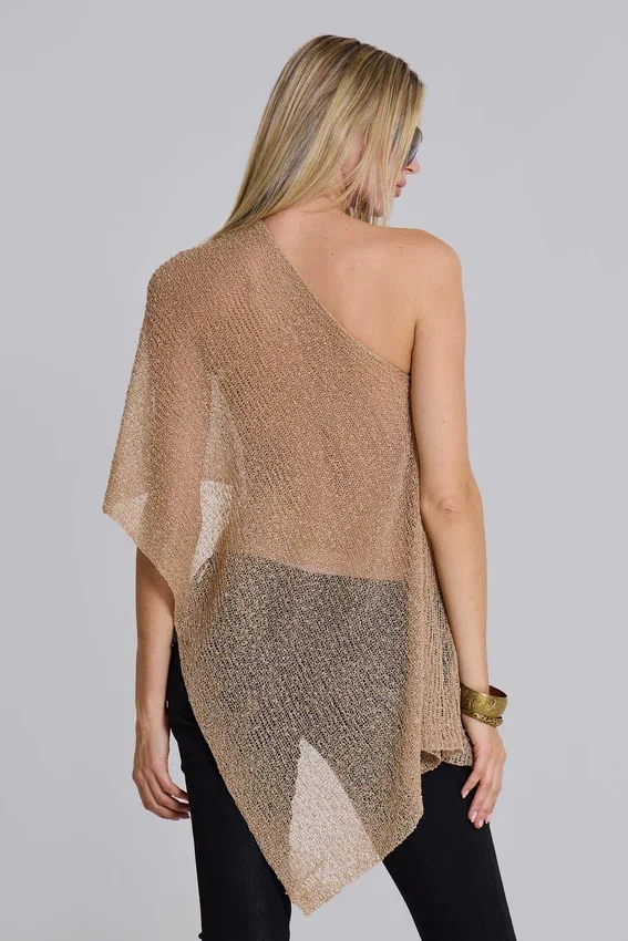 Cape Infinity en maille polyvalente, couleur sable