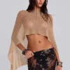Cape Infinity en maille polyvalente, couleur sable