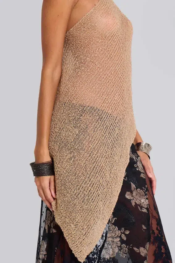 Cape Infinity en maille polyvalente, couleur sable