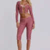 Cardigan de bain Freda à carreaux vichy
