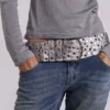 Ceinture cloutée Osmium, couleur argent
