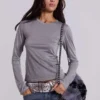 Ceinture cloutée Osmium, couleur argent