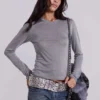 Ceinture cloutée Osmium, couleur argent