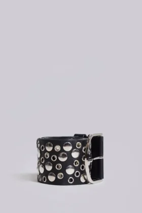 Ceinture cloutée Osmium, noire