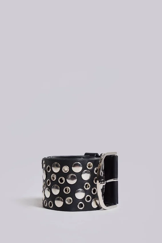 Ceinture cloutée Osmium, noire