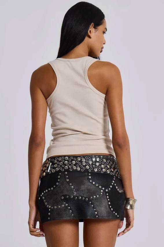 Ceinture cloutée Osmium, noire