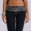 Ceinture cloutée Osmium, noire
