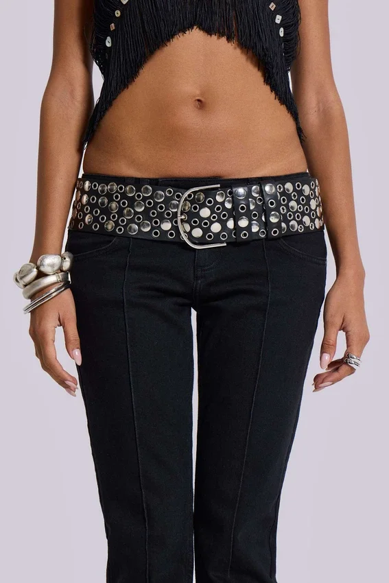 Ceinture cloutée Osmium, noire