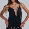 Mini-robe en corde perlée Galena