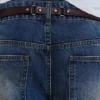 Ceinture en cuir marron Saddle Skinny