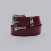 Ceinture « Strike Metal » bordeaux