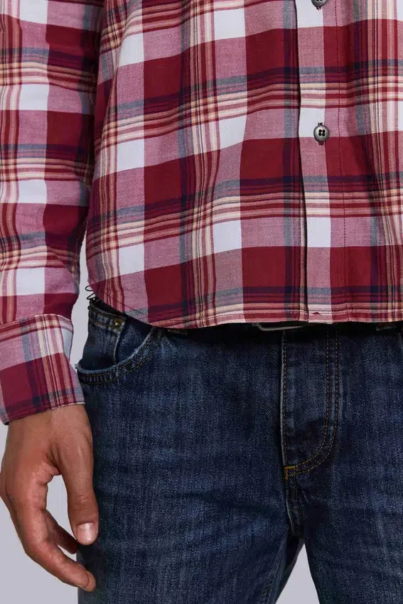 Chemise ajustée à carreaux « Vacation »