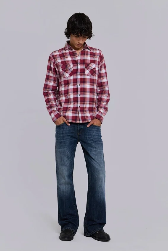 Chemise ajustée à carreaux « Vacation »