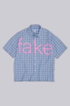 Chemise à carreaux imitation