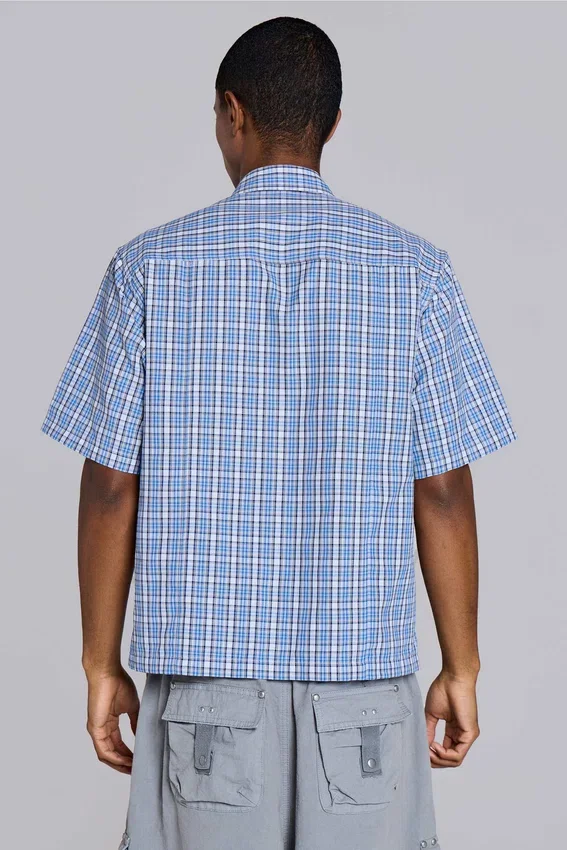 Chemise à carreaux imitation