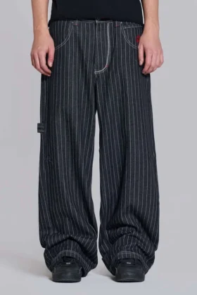 Colossus Jeans « Black Ollie Pinstripe » XL