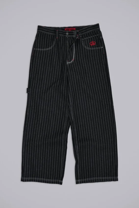 Colossus Jeans « Black Ollie Pinstripe » XL